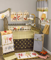 Elephant Brigade 3pc Crib Bedding Set