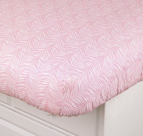 Girly Pink Fitted Crib Sheet