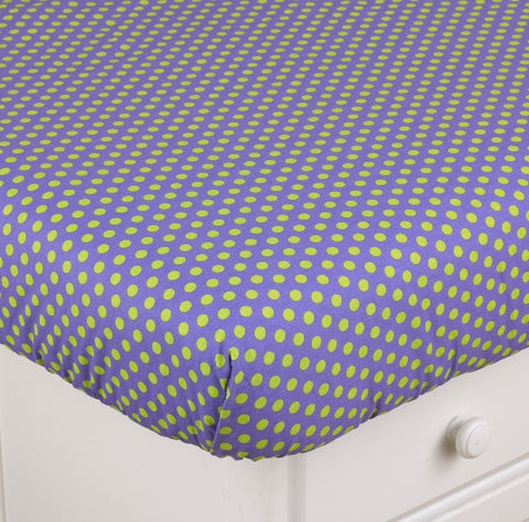 Periwinkle Fitted Crib Sheet
