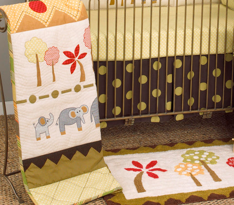 Elephant Brigade 3pc Crib Bedding Set