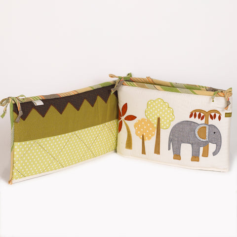 Elephant Brigade Crib Bumper