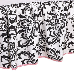Girly Pink Floral 4PC Crib Bedding Set