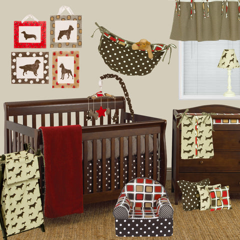 Houndstooth 8pc Crib Bedding Set