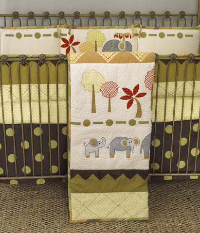 Elephant Brigade 4pc Crib Bedding Set