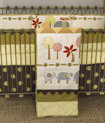 Elephant Brigade 4pc crib bedding set