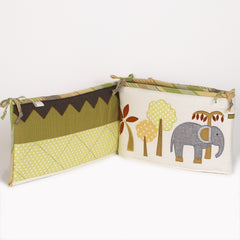 Elephant Brigade Crib Bumper