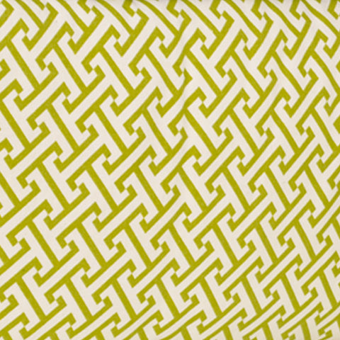 Periwinkle Green Geometric/Garden Lattice Pattern Fabric - 3yds.