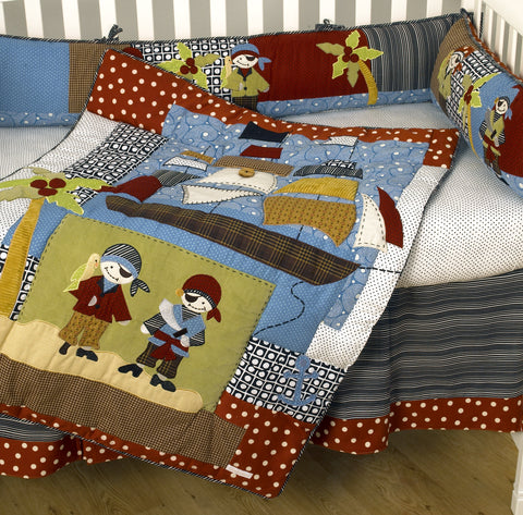 Pirate's Cove 4pc Crib Bedding Set