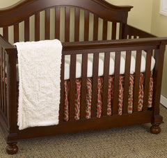 Cotton Tale Designs Raspberry Dot 3pc crib bedding set
