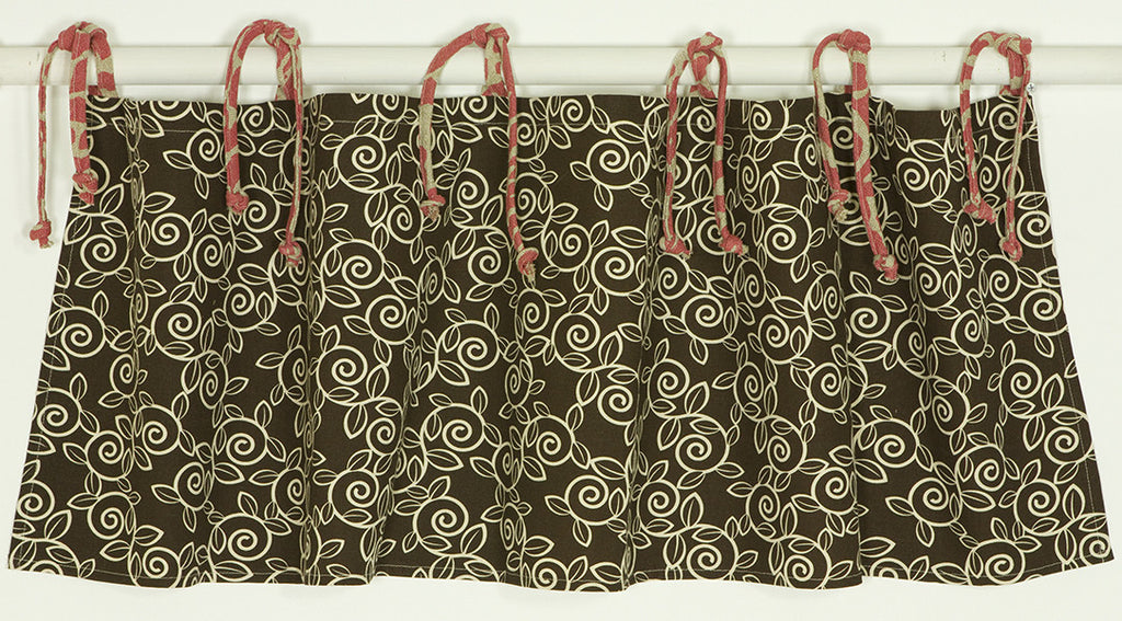 Raspberry Dot Valance | Cotton Tale Designs