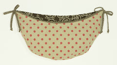 Cotton Tale Designs Raspberry Dot toy bag