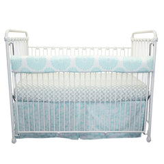 Sweet & Simple Aqua/Blue 4PC Front Rail Cover Up Set