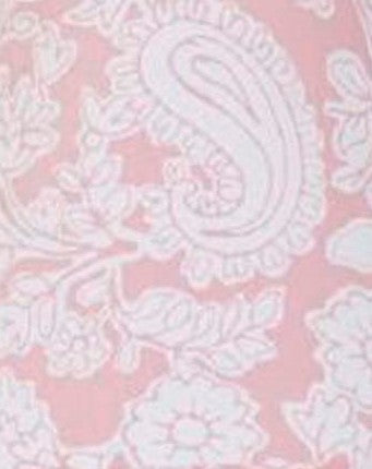 Sweet & Simple Pink Floral Paisley Fabric - 3 yds.