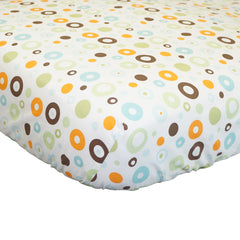 Scribbles Dotted Fitted Crib Sheet