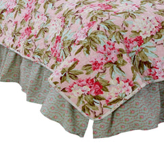 Tea Party Floral Reversible 5 Pc Twin Bedding Set