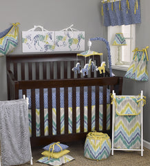 Cotton Tale Designs Zebra Romp 7pc crib bedding set